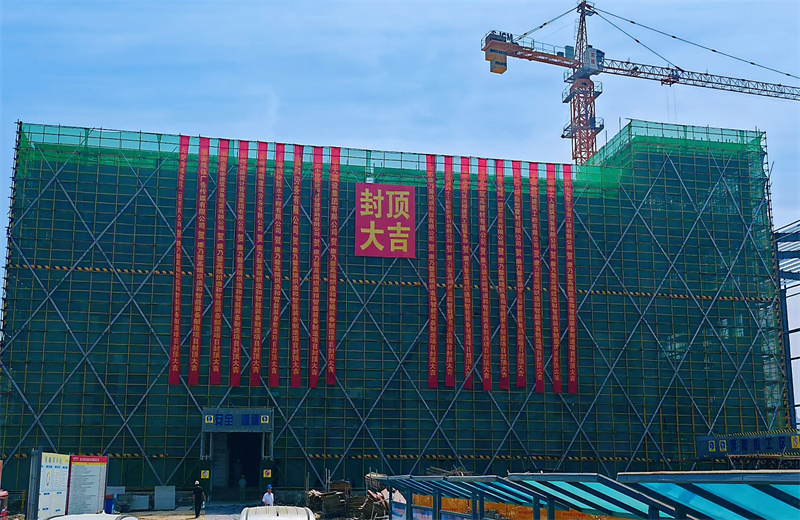 2025年5月20日，江苏公司承建的康乃馨高端织造和智能装备制造一期项目主体结构顺利封顶。
